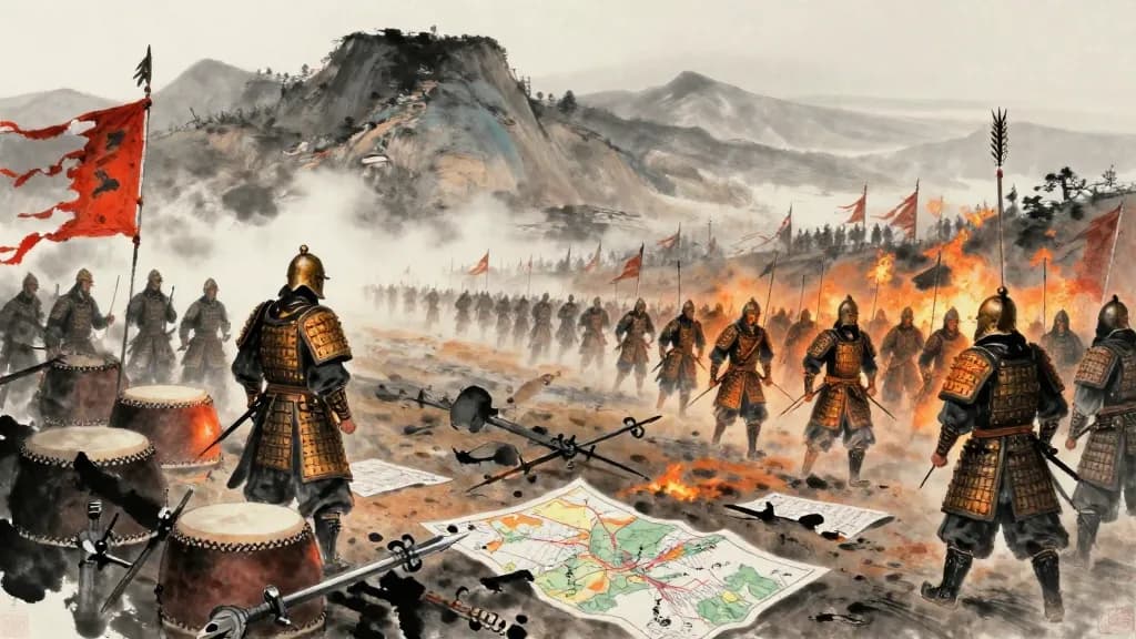 八觀 (The Eight Observations) — Chinese ink painting