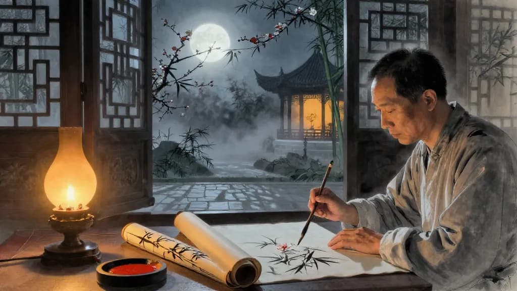 小稱 (Minor Weighing) — Chinese ink painting