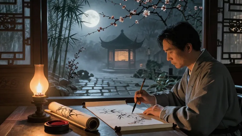 正言 (Correct Speech) — Chinese ink painting