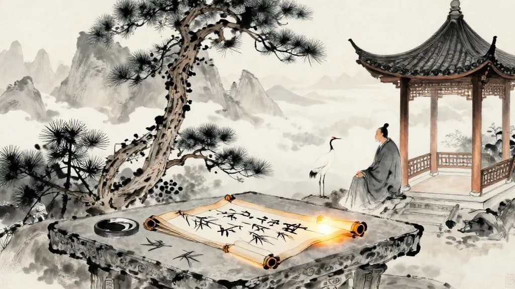 心術上 (The Art of the Mind, Part One) — Chinese ink painting