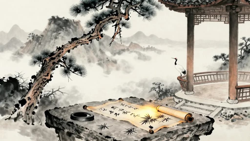 四時 (The Four Seasons) — Chinese ink painting