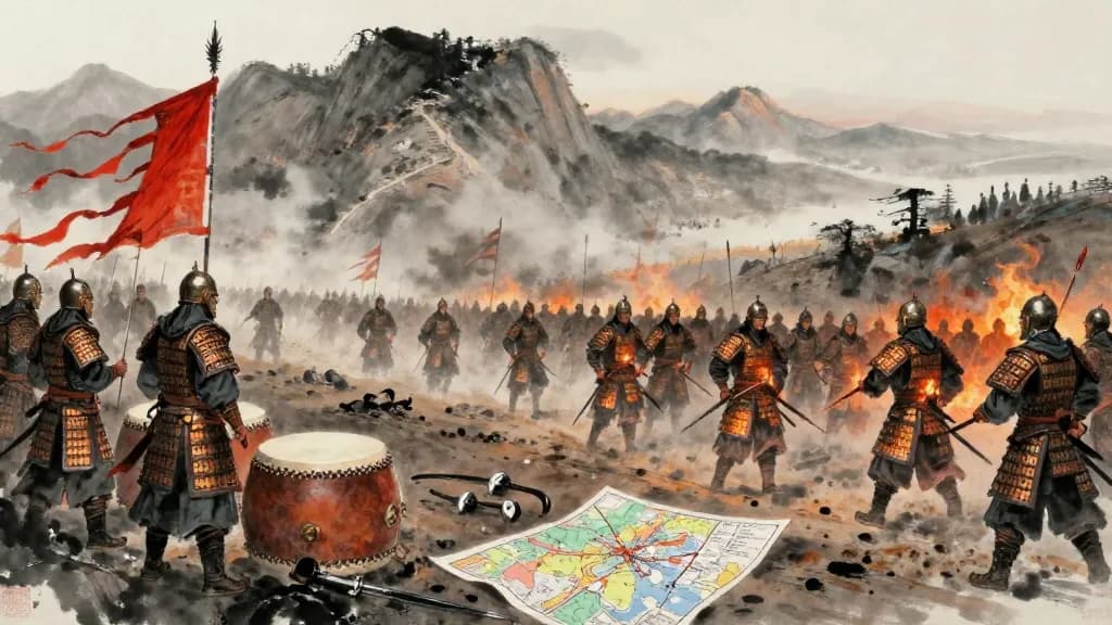 五行 (The Five Phases) — Chinese ink painting