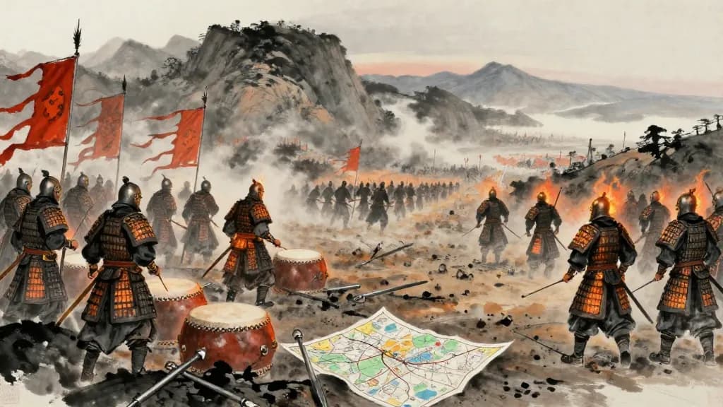 勢 (Strategic Advantage) — Chinese ink painting