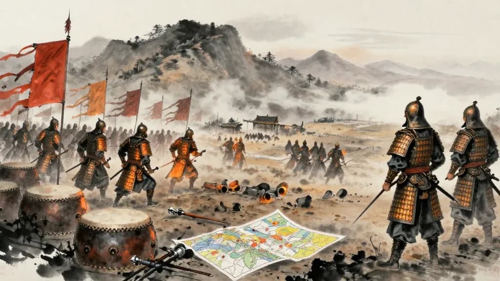 九變 (The Nine Variables) — Chinese ink painting