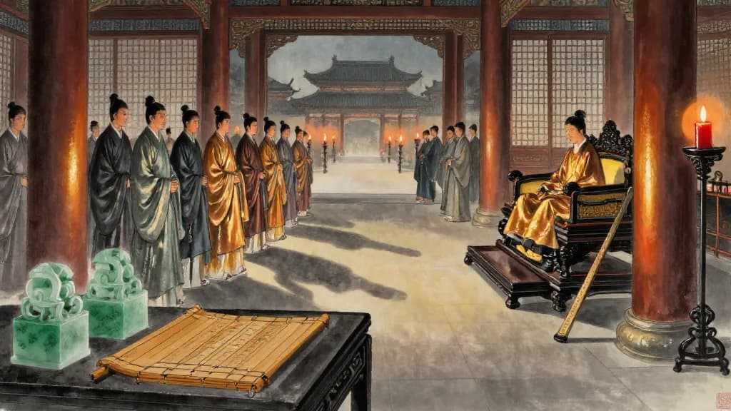 小問 (Minor Questions) — Chinese ink painting