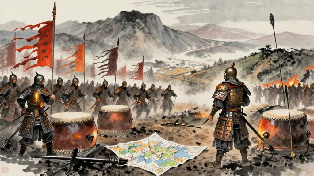 七臣七主 (Seven Ministers, Seven Rulers) — Chinese ink painting