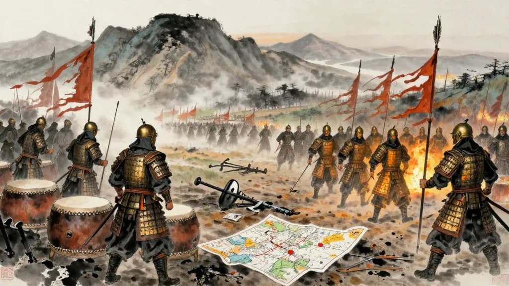 桓公問 (Duke Huan's Questions) — Chinese ink painting