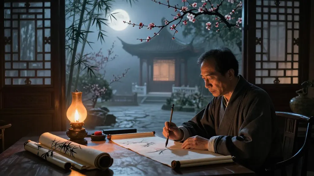 牧民解 (Commentary on Shepherding the People) — Chinese ink painting