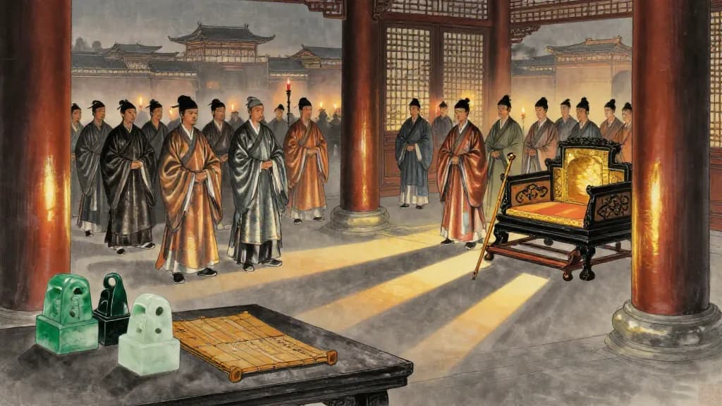 立政九敗解 (Commentary on Nine Failures of Government) — Chinese ink painting