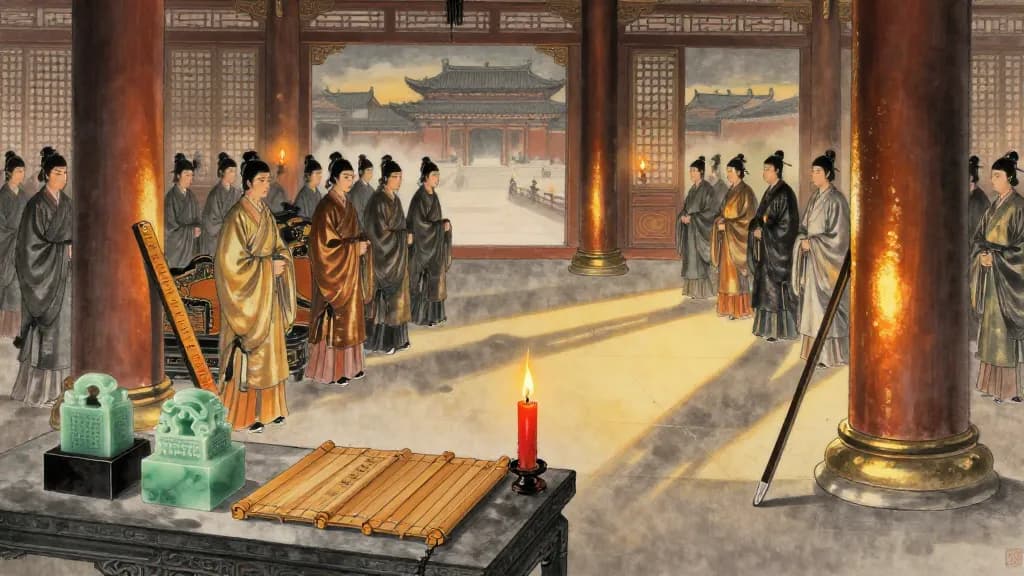 明法解 (Commentary on Illuminating the Law) — Chinese ink painting