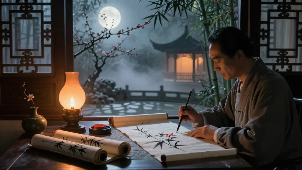 乘馬數 (Chengma Calculations) — Chinese ink painting