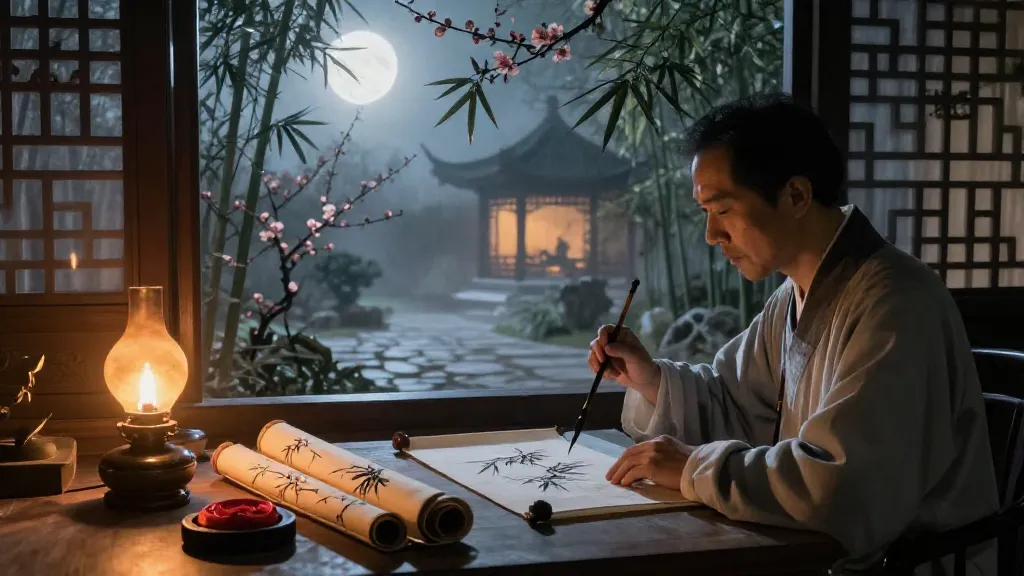 問乘馬 (Questions on the Chengma System) — Chinese ink painting