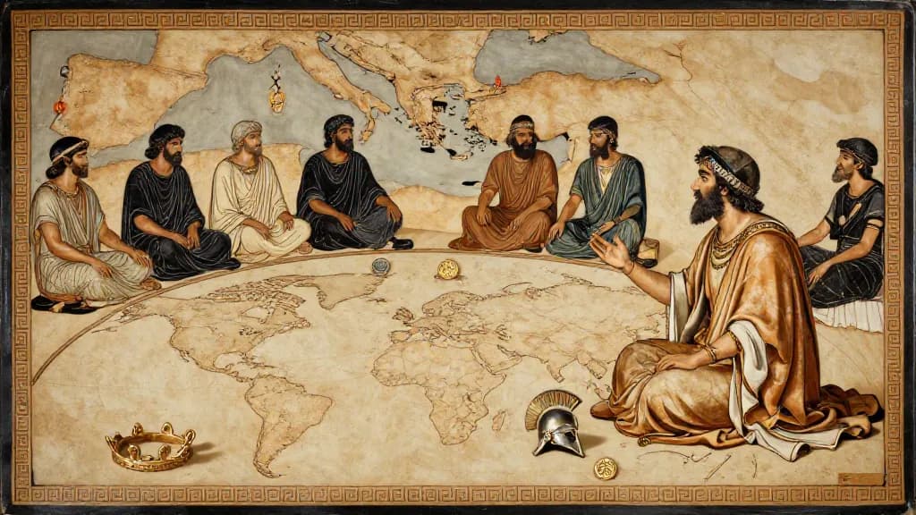 Herodotus — Attic red-figure pottery painting