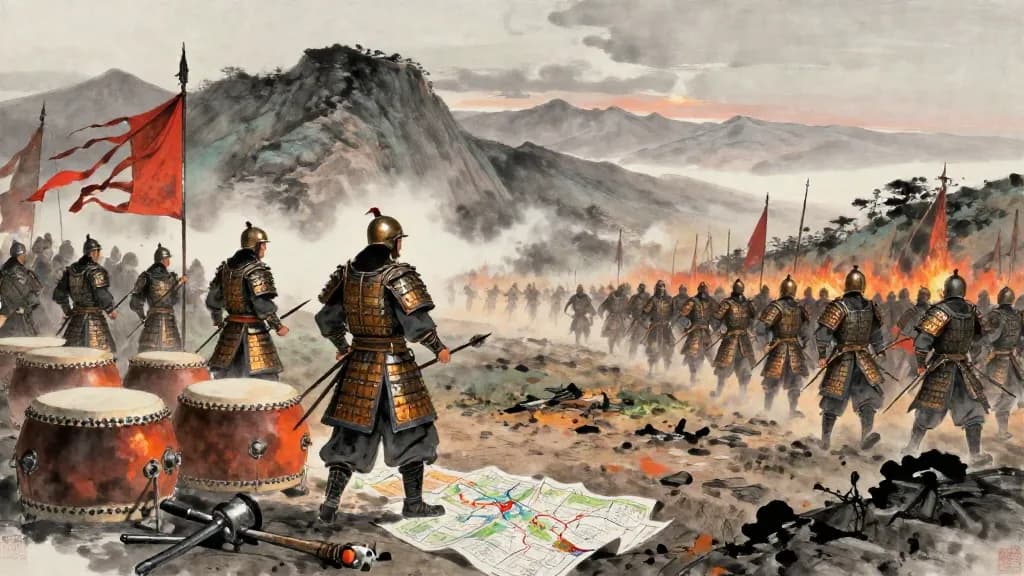 盈虛 (Fullness and Emptiness) — Chinese ink painting