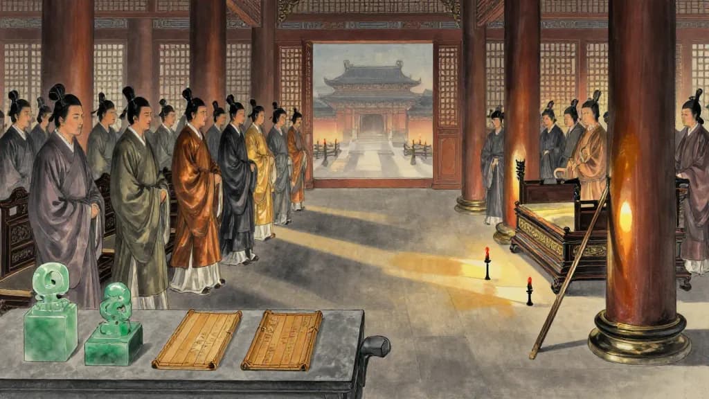 國務 (Affairs of State) — Chinese ink painting