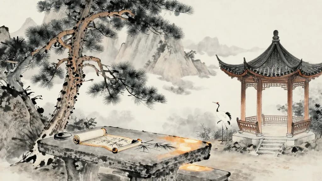 大禮 (The Great Ritual) — Chinese ink painting
