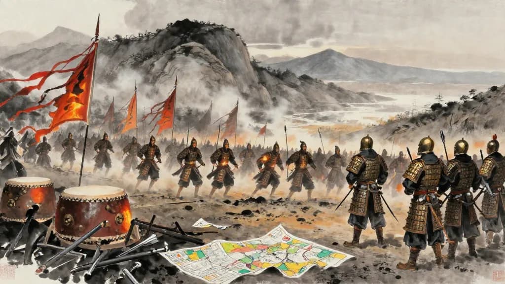 六守 (The Six Guards) — Chinese ink painting