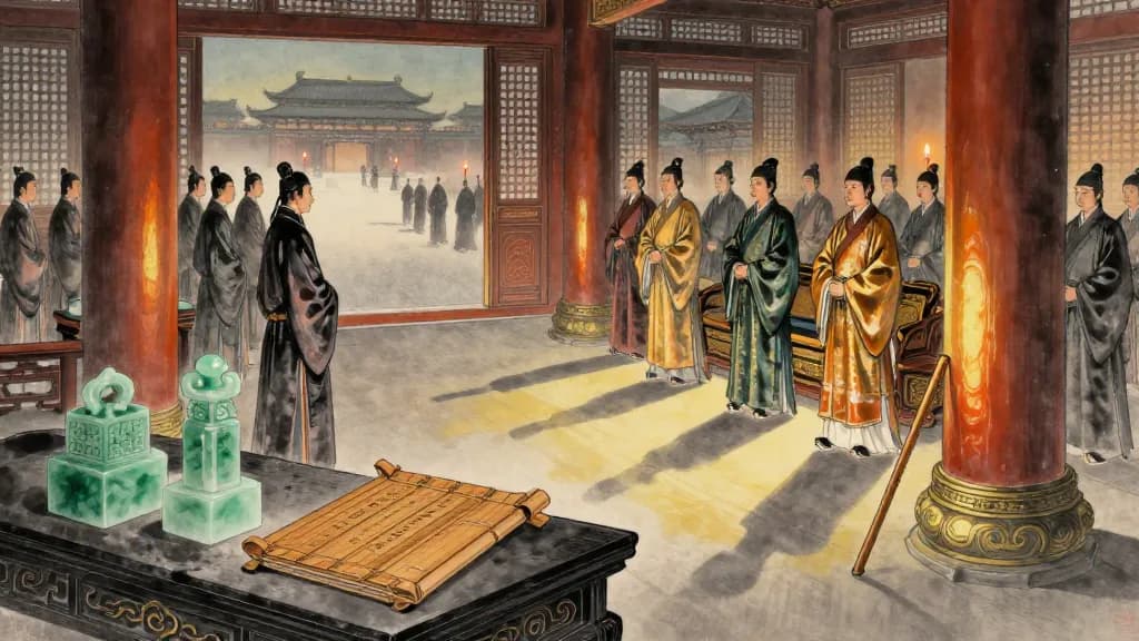 守土 (Guarding the Land) — Chinese ink painting