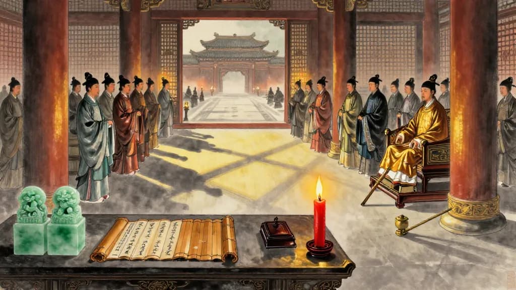 舉賢 (Elevating the Worthy) — Chinese ink painting