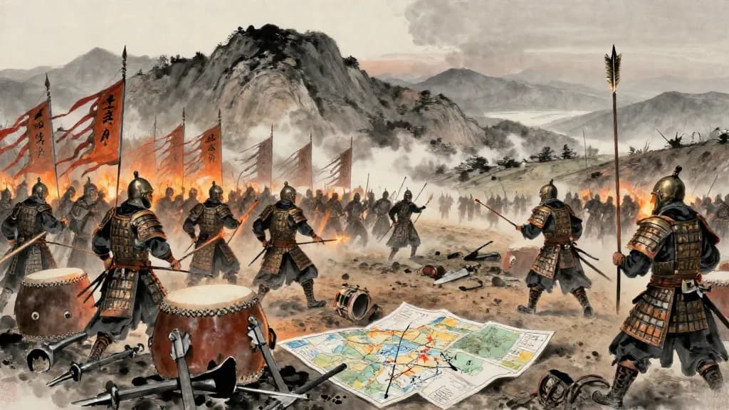 文伐 (Civil Attack) — Chinese ink painting