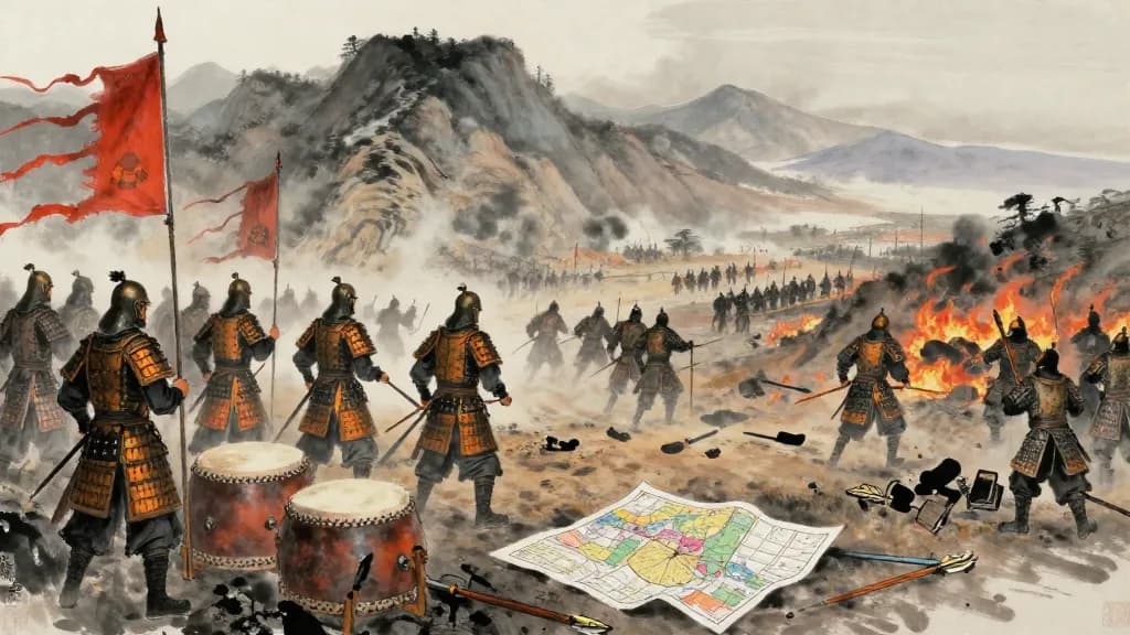 三疑 (Three Doubts) — Chinese ink painting