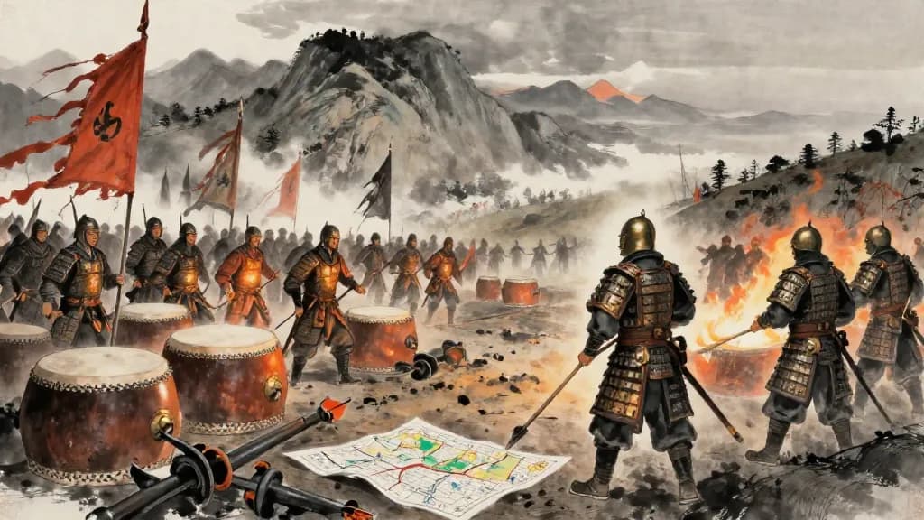 選將 (Selecting Generals) — Chinese ink painting