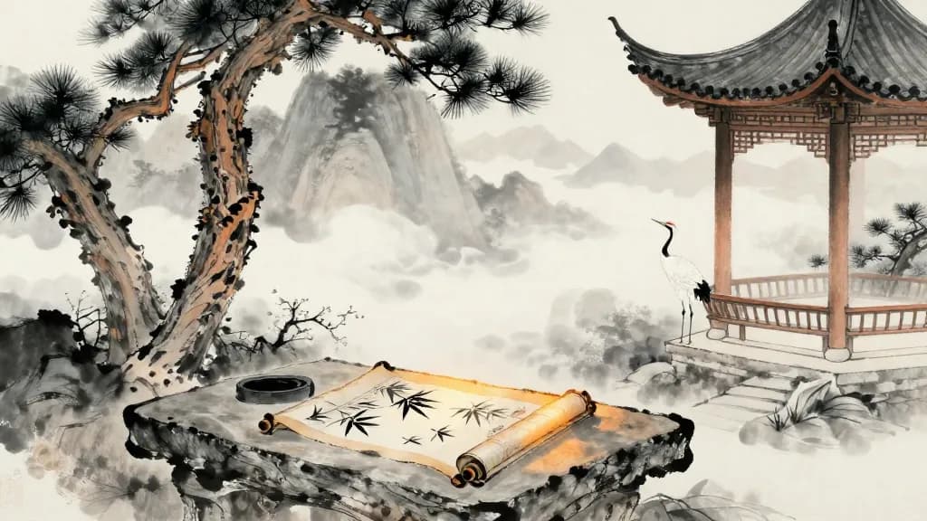 五音 (The Five Notes) — Chinese ink painting