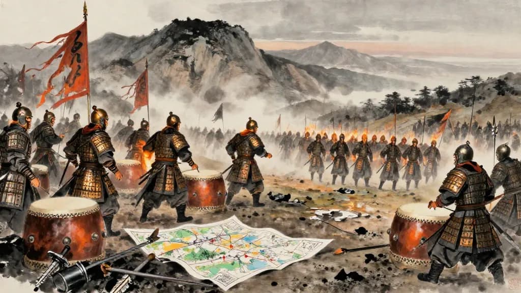 動靜 (Movement and Stillness) — Chinese ink painting