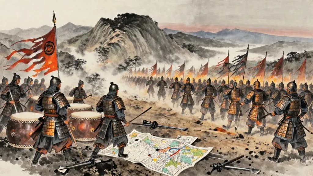 鳥雲澤兵 (Bird Cloud Marsh Troops) — Chinese ink painting