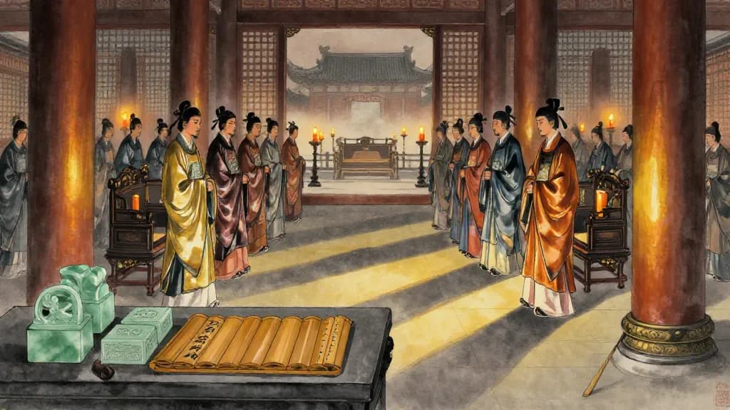 少眾 (Few Against Many) — Chinese ink painting