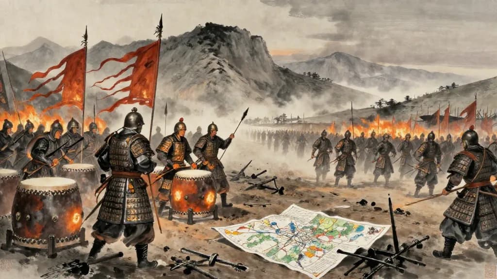 武鋒 (Martial Vanguard) — Chinese ink painting