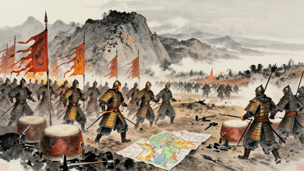 均兵 (Equalizing Troops) — Chinese ink painting