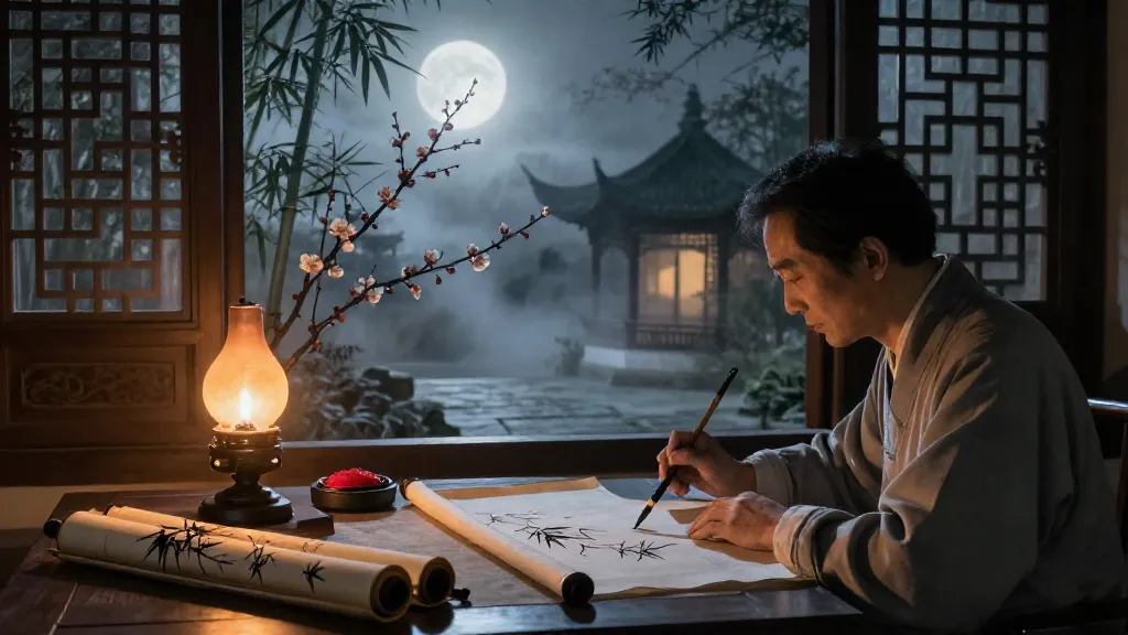 滕文公下 (Duke Wen of Teng, Part II) — Chinese ink painting