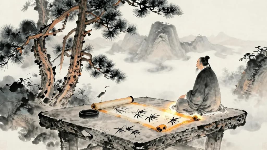 離婁上 (Li Lou, Part I) — Chinese ink painting