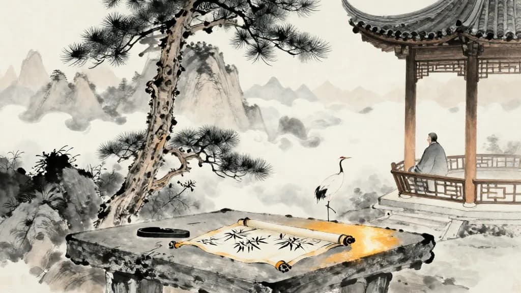 離婁下 (Li Lou, Part II) — Chinese ink painting