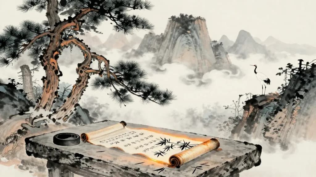 萬章上 (Wan Zhang, Part I) — Chinese ink painting