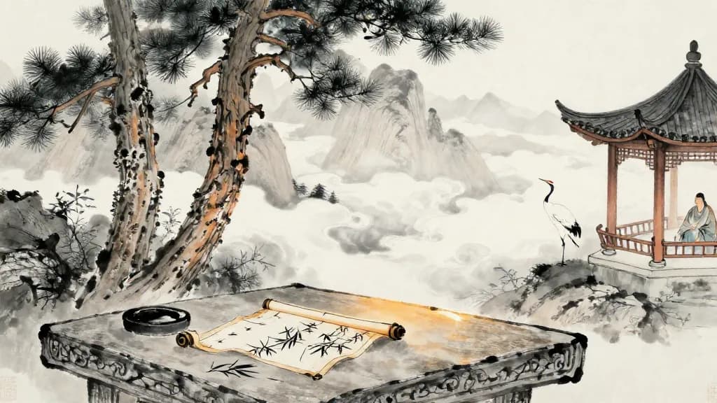 萬章下 (Wan Zhang, Part II) — Chinese ink painting