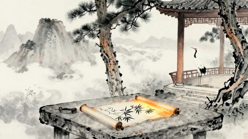 告子上 (Gaozi, Part I) — Chinese ink painting
