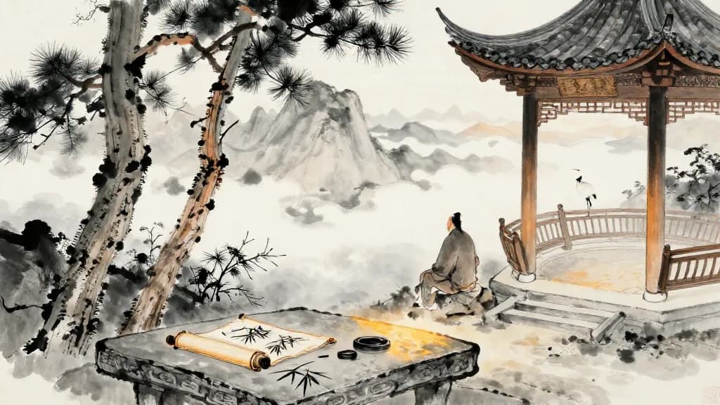 尚賢(下) (Elevating the Worthy, Part III) — Chinese ink painting