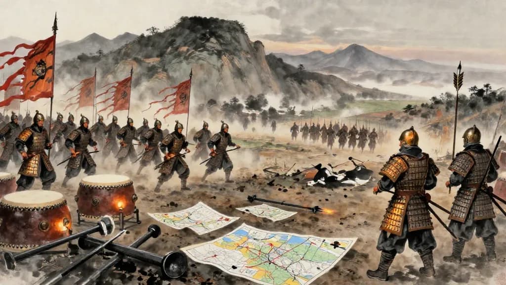 非攻(下) (Condemning Offensive Warfare, Part III) — Chinese ink painting