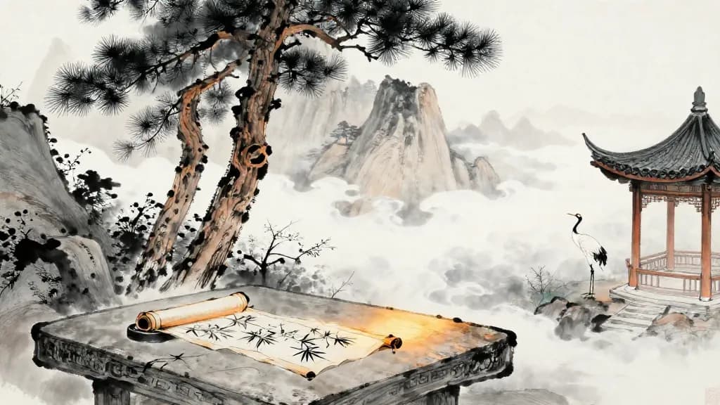 節用(中) (Moderation in Expenditure, Part II) — Chinese ink painting