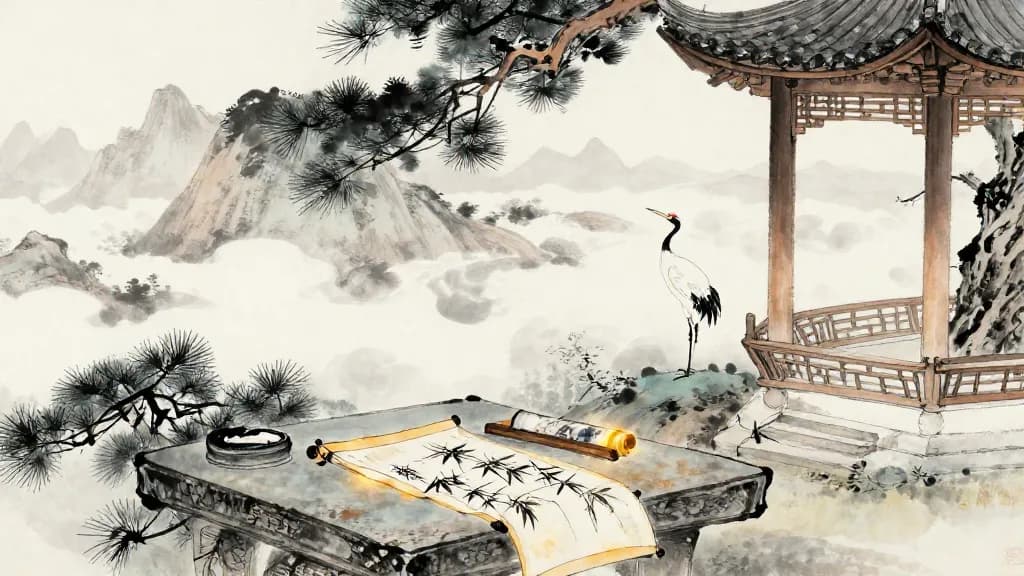 天志(中) (Heaven's Will, Part II) — Chinese ink painting