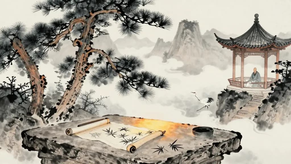 大取 (The Greater Selection) — Chinese ink painting