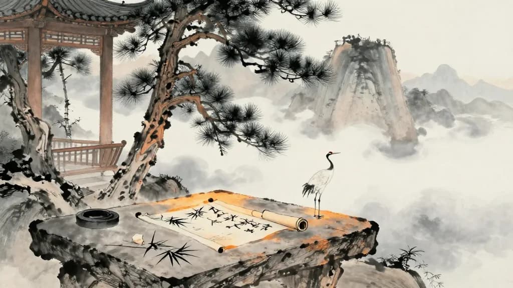 小取 (The Lesser Selection) — Chinese ink painting