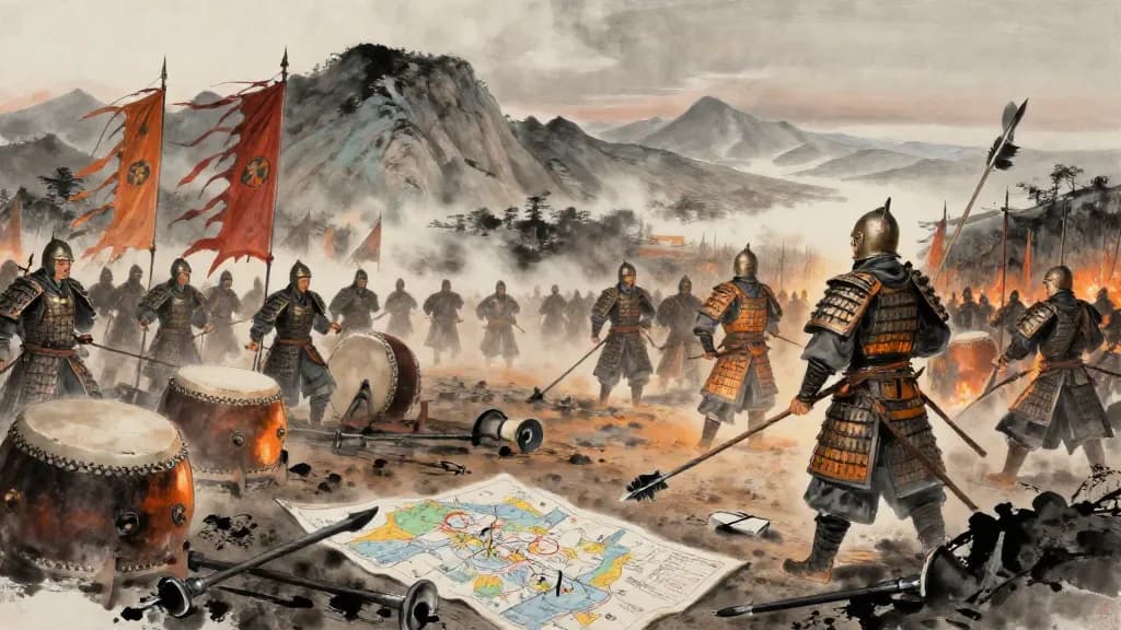 迎敵祠 (Rituals for Confronting the Enemy) — Chinese ink painting