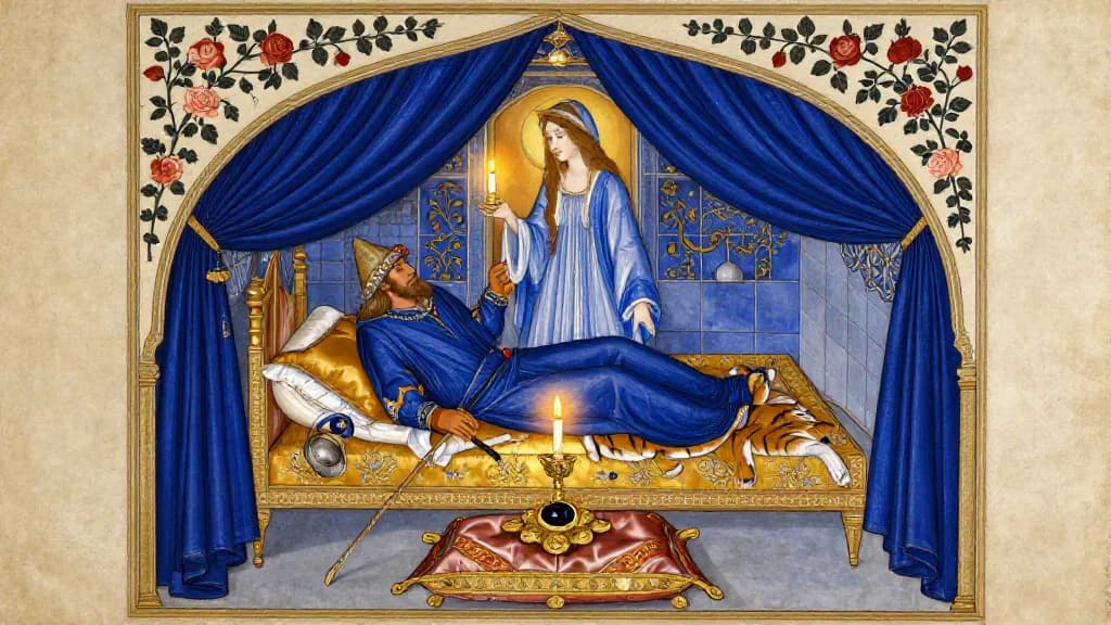 Rostam and Sohrab (Part 1) — Persian miniature painting