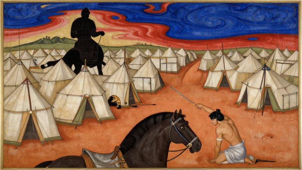 Rostam and Sohrab (Part 2) — Persian miniature painting