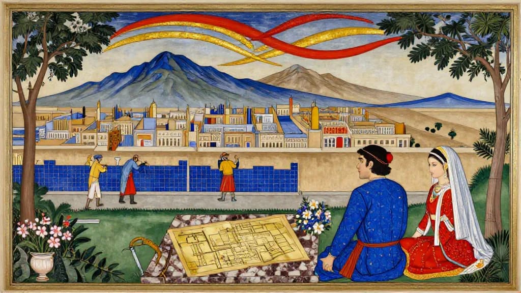 The Story of Siavash (Part 4) — Persian miniature painting