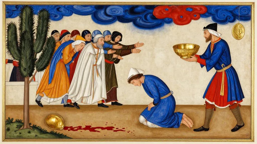 The Story of Siavash (Part 5) — Persian miniature painting