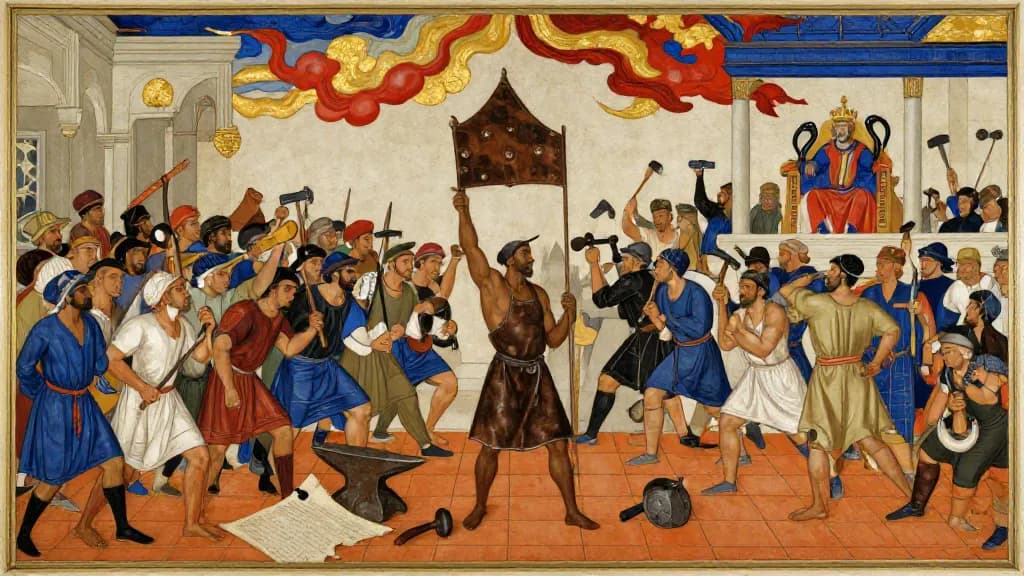 The Story of Zahhak (Part 2) — Persian miniature painting